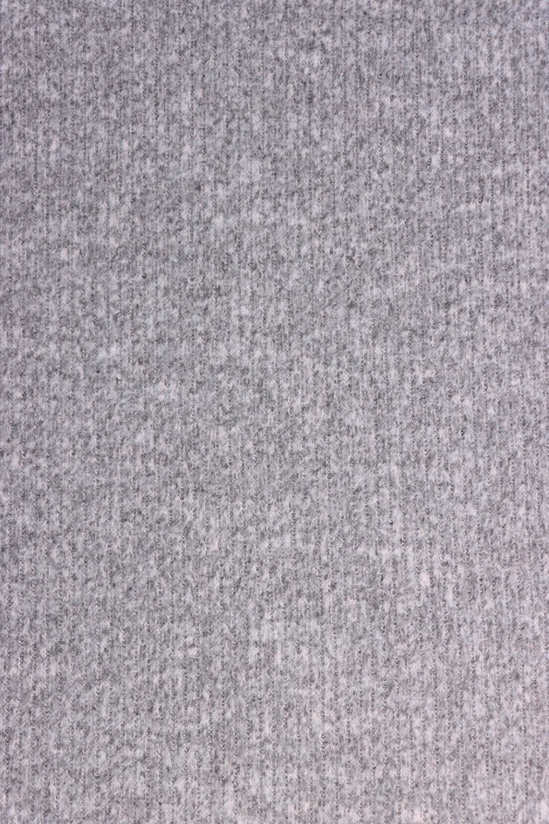 2YD 19IN REMNANT; Oatmeal Brushed 2x1 Ribbed Sweater Knit