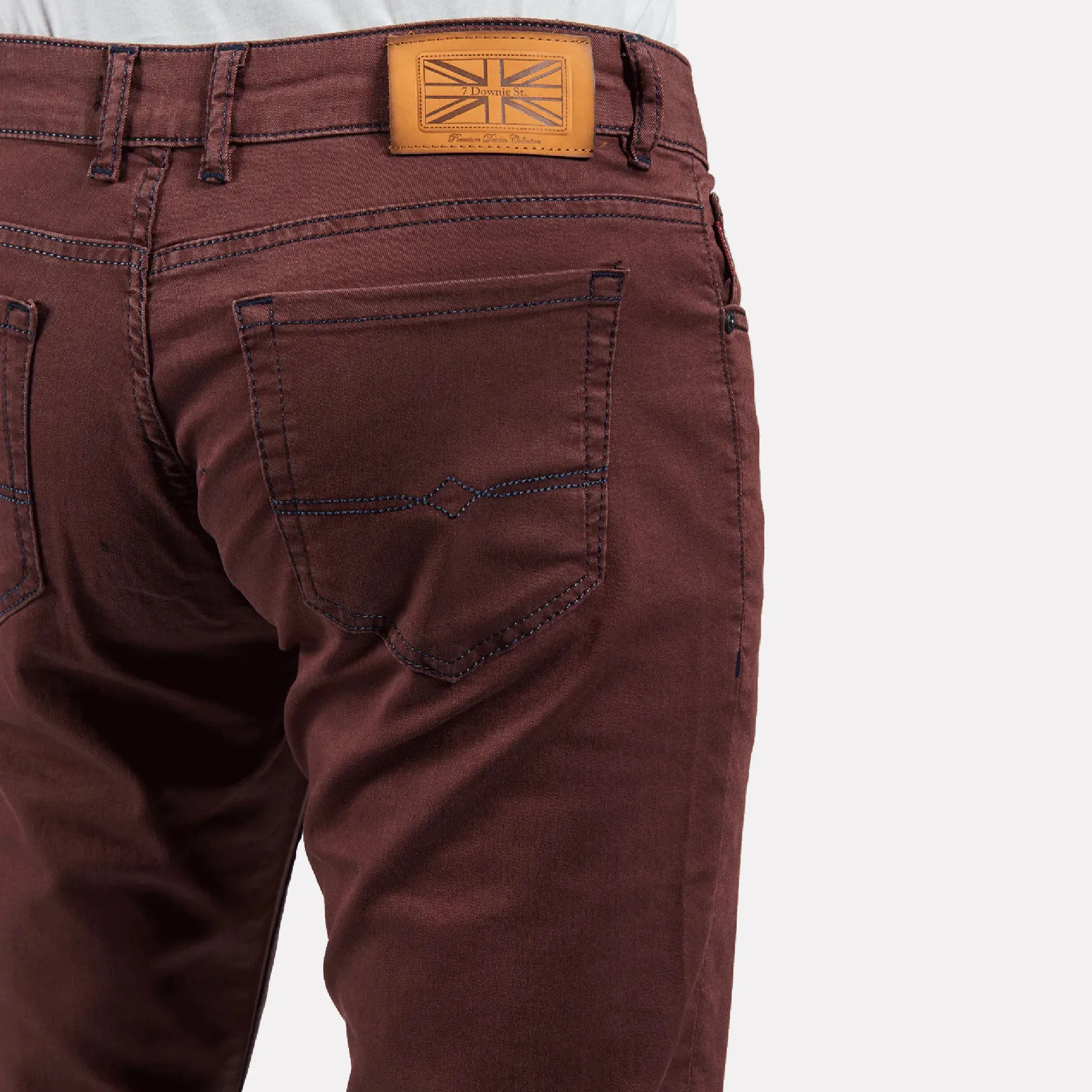 7 Downie Stretch Denim / Zet Bordo