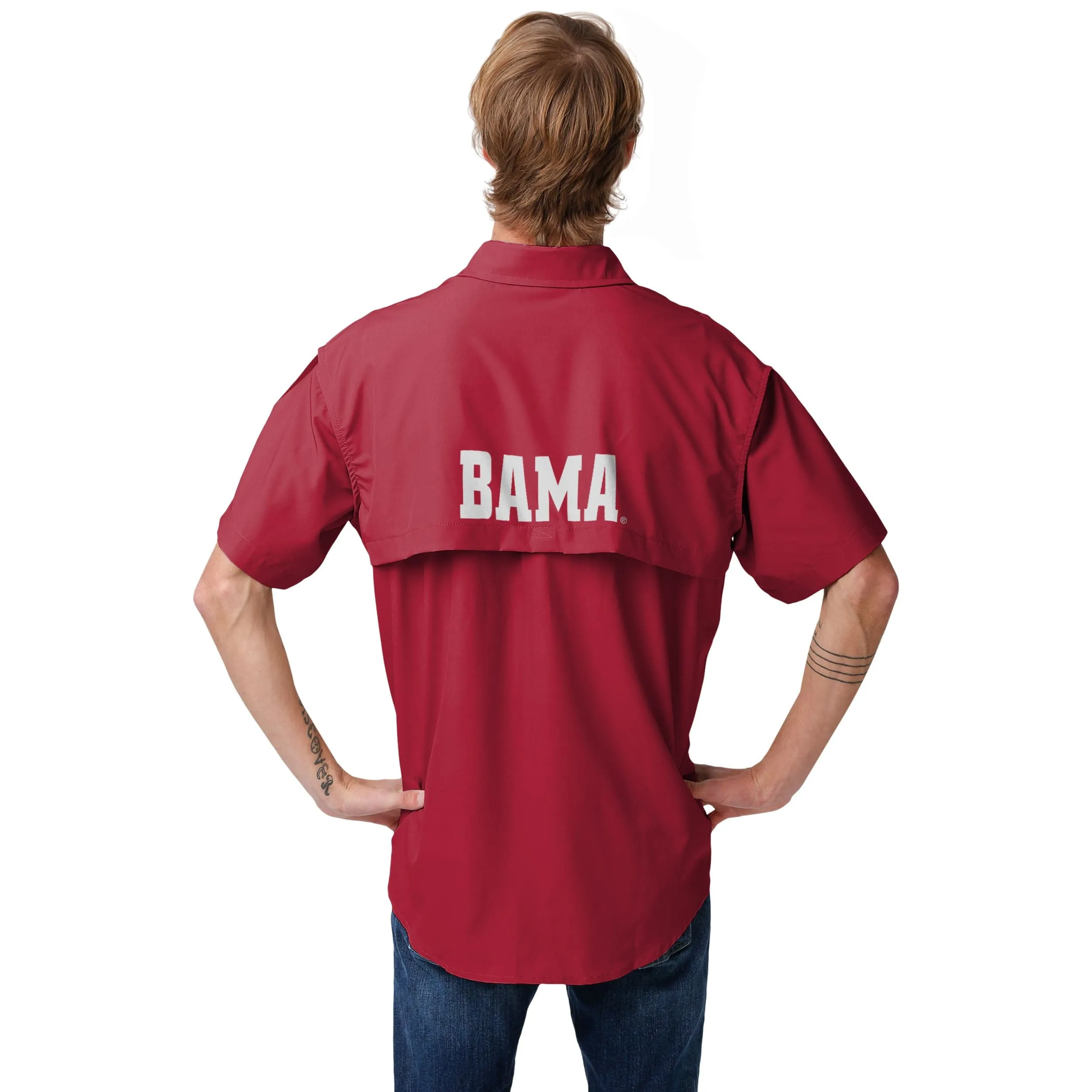 Alabama Crimson Tide NCAA Mens Gone Fishing Shirt