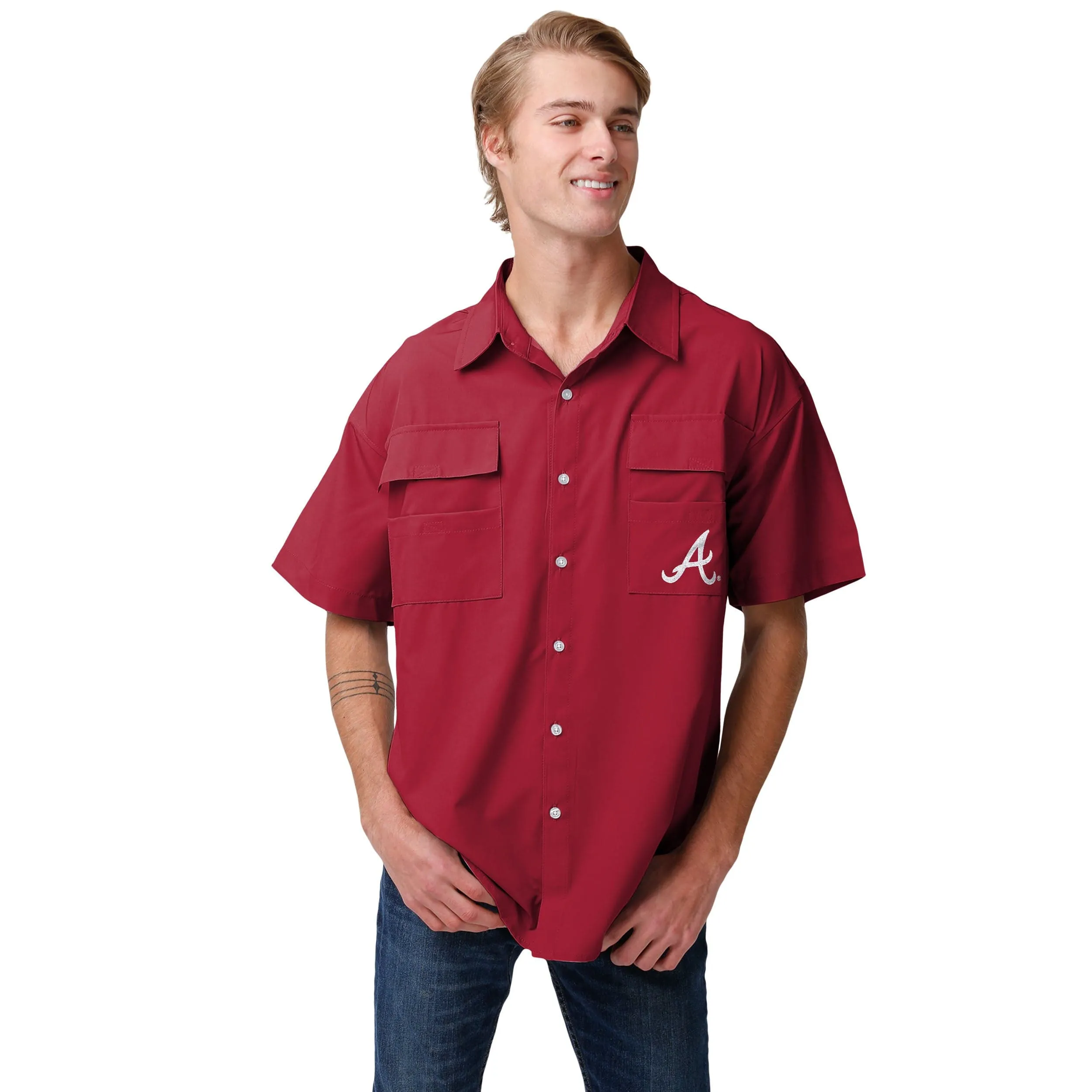 Alabama Crimson Tide NCAA Mens Gone Fishing Shirt