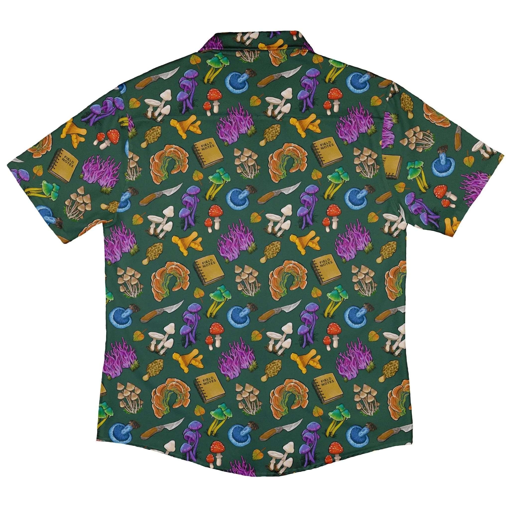 Anime Mushrooms Button Up Shirt