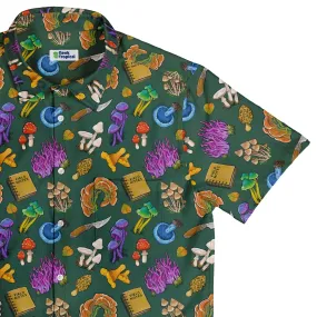 Anime Mushrooms Button Up Shirt