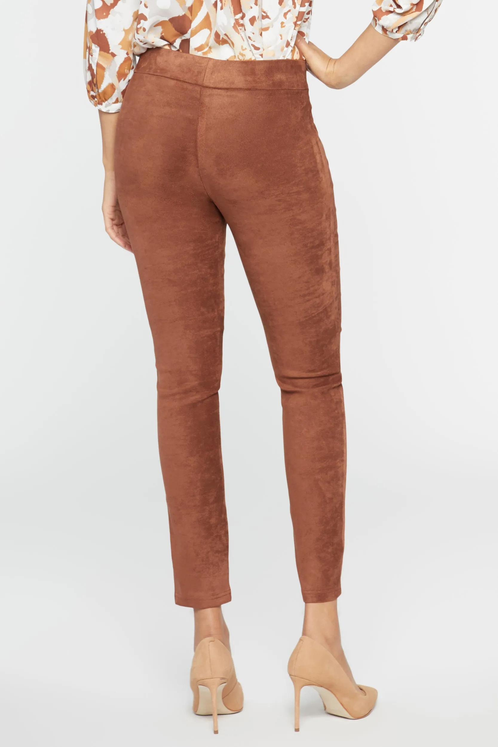 Basic Legging Brown Faux Suede | Coffee Bean