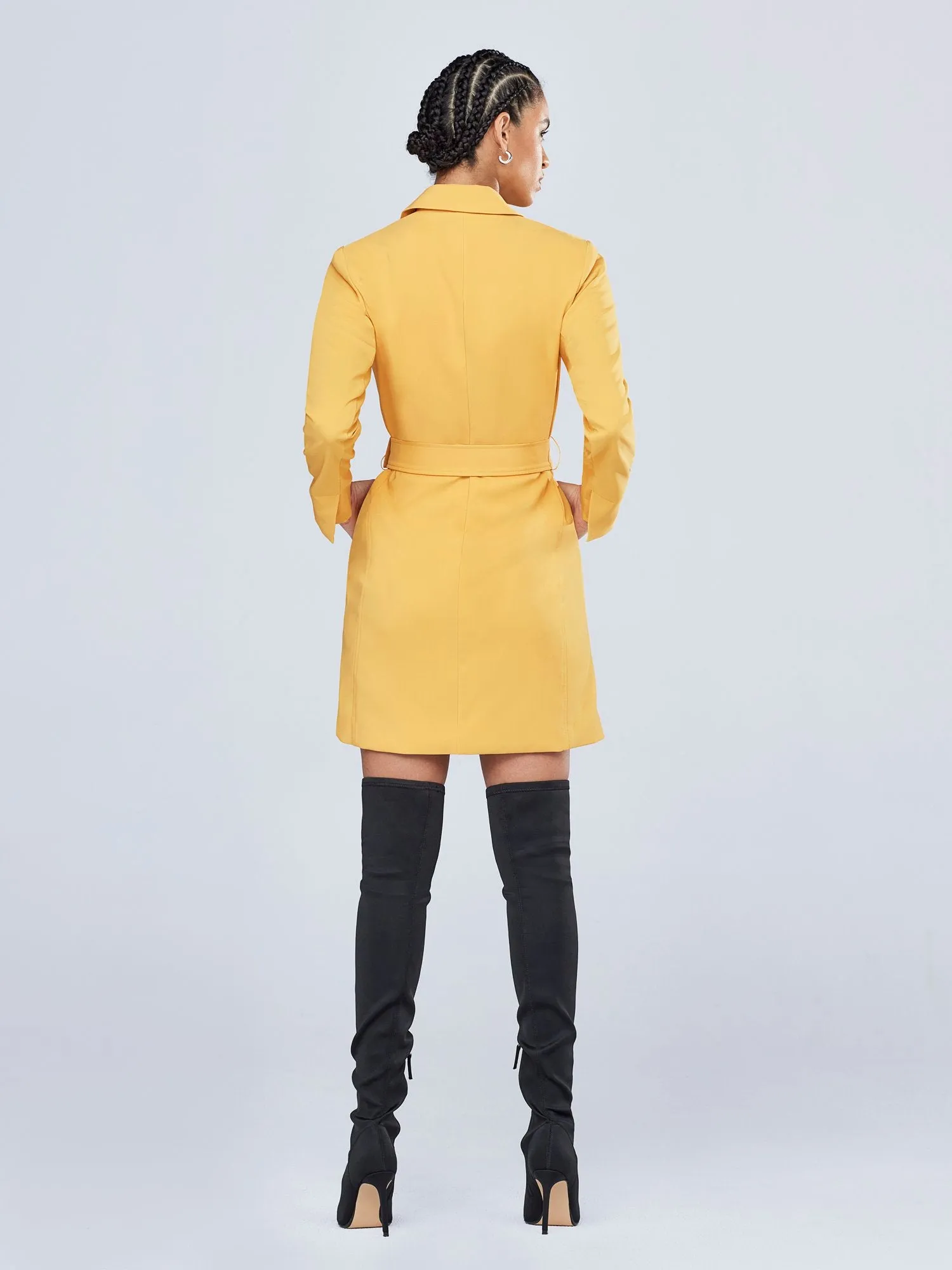 Belted Blazer Dress