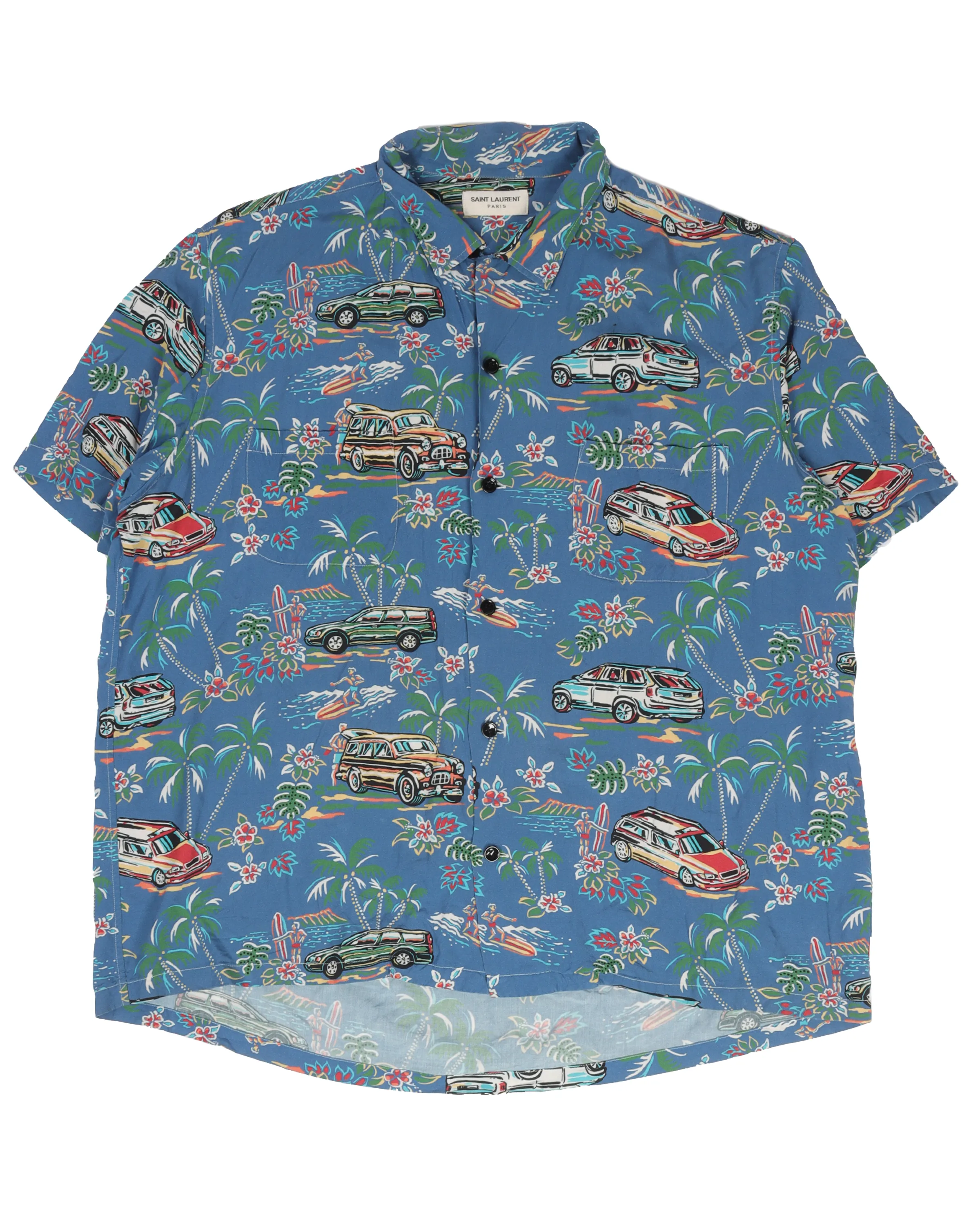 Cars Hawaiian Button Up