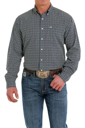 CINCH NAVY PRINT ARENFLEX LONG SLEEVE SHIRT