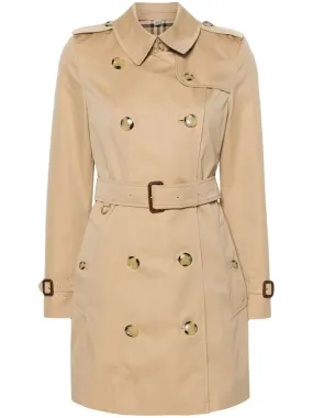 double-breasted trench coat