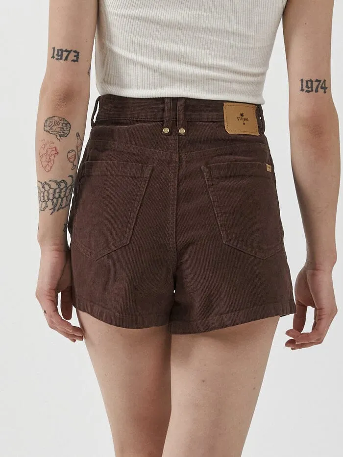 Erica Cord Short - Postal Brown