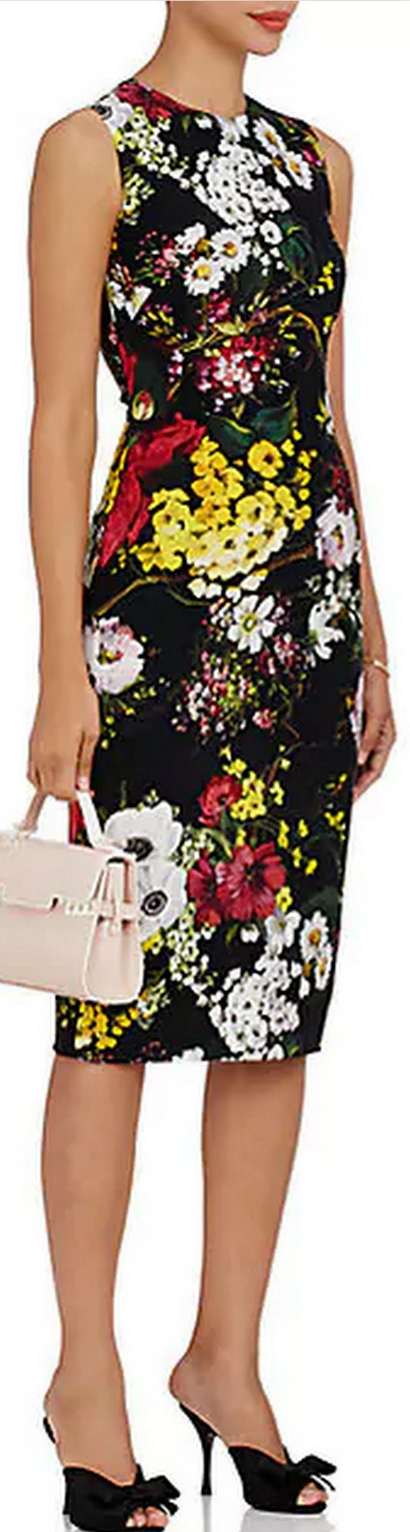 *Extended Sizes* Floral Print Sheath Dress