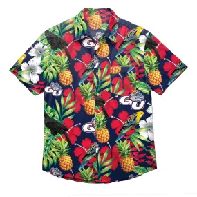 Gonzaga Bulldogs NCAA Mens Floral Button Up Shirt