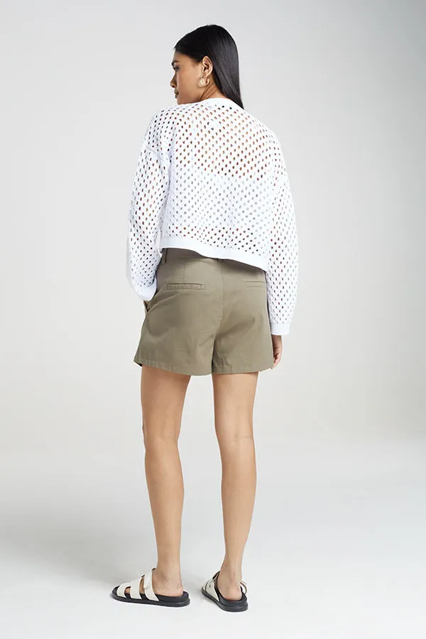 HIGH WAISTED TAILORED SHORTS