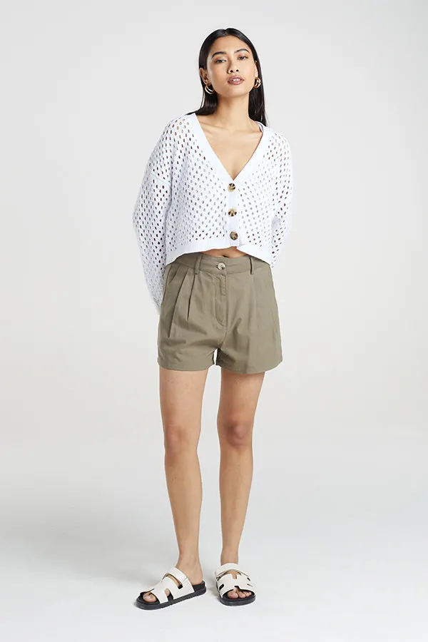 HIGH WAISTED TAILORED SHORTS