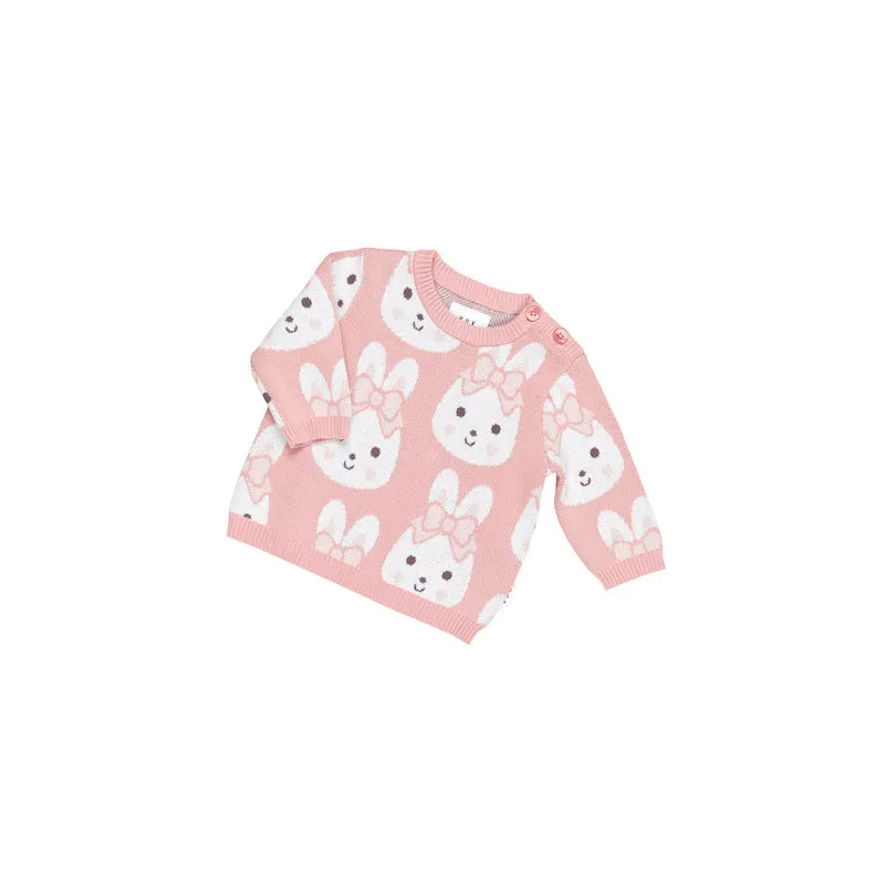 Huxbaby Bunny Love Knit Jumper