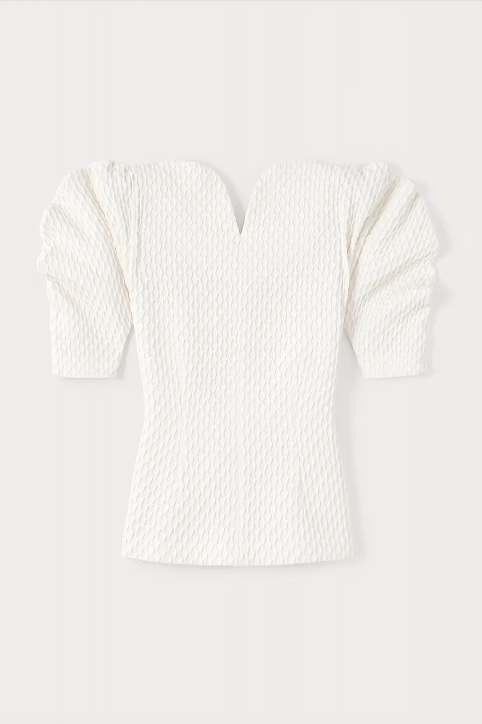 Ivory Top with Puff Sleeves