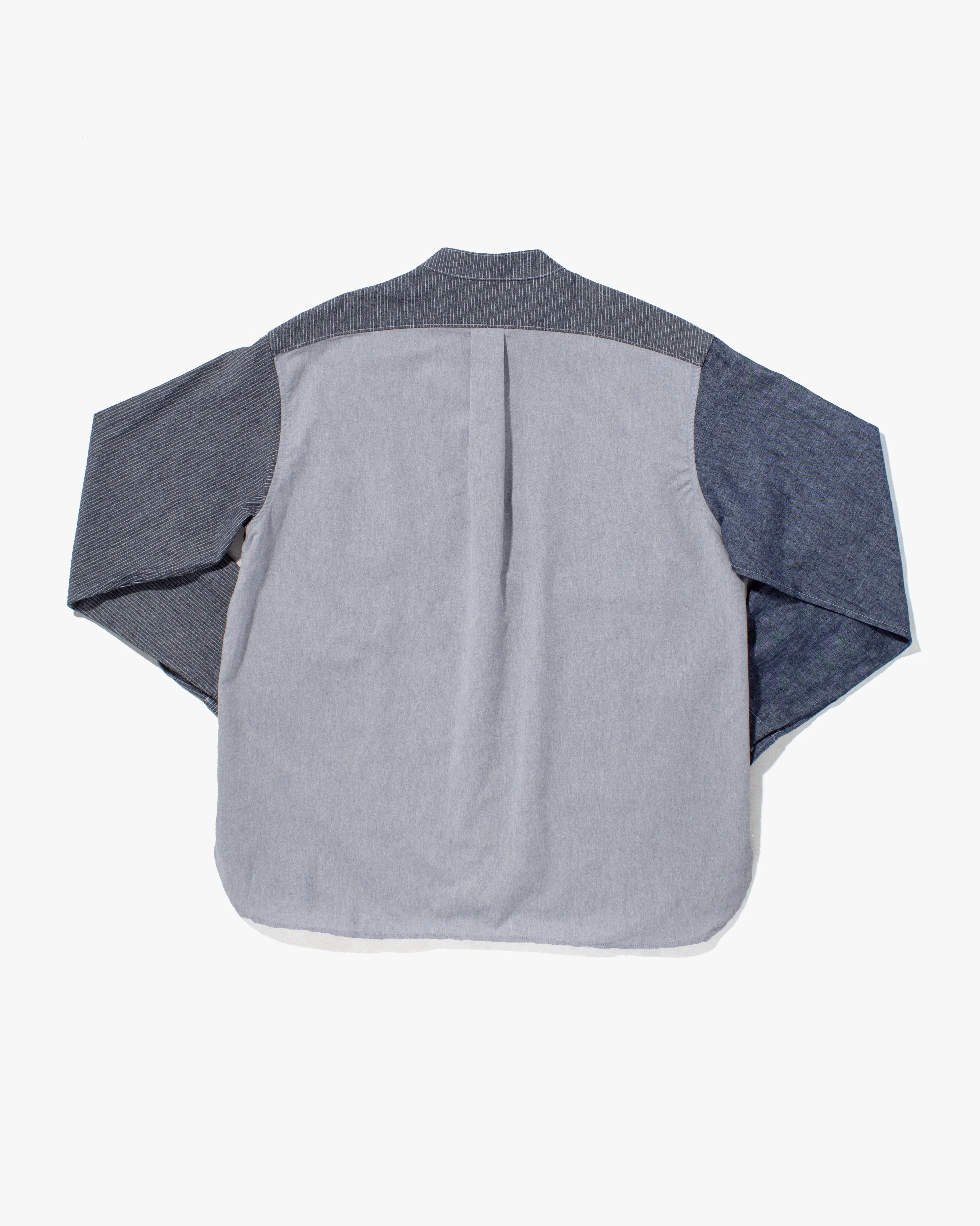 Kiriko Original Shirt, Long Sleeve Button-Up, Patched Mandarin Collar, Shippou