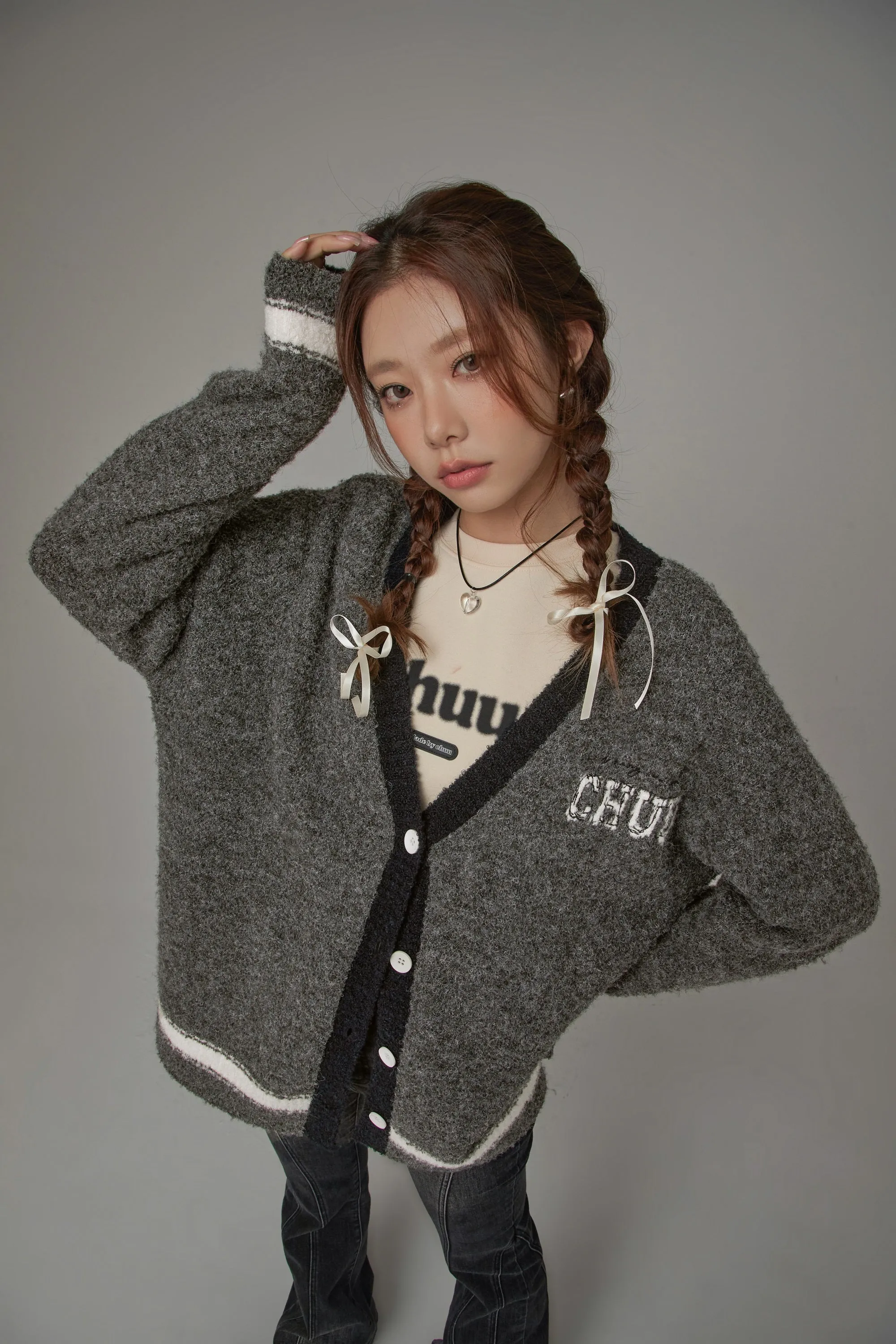 Line Varsity Knit Cardigan