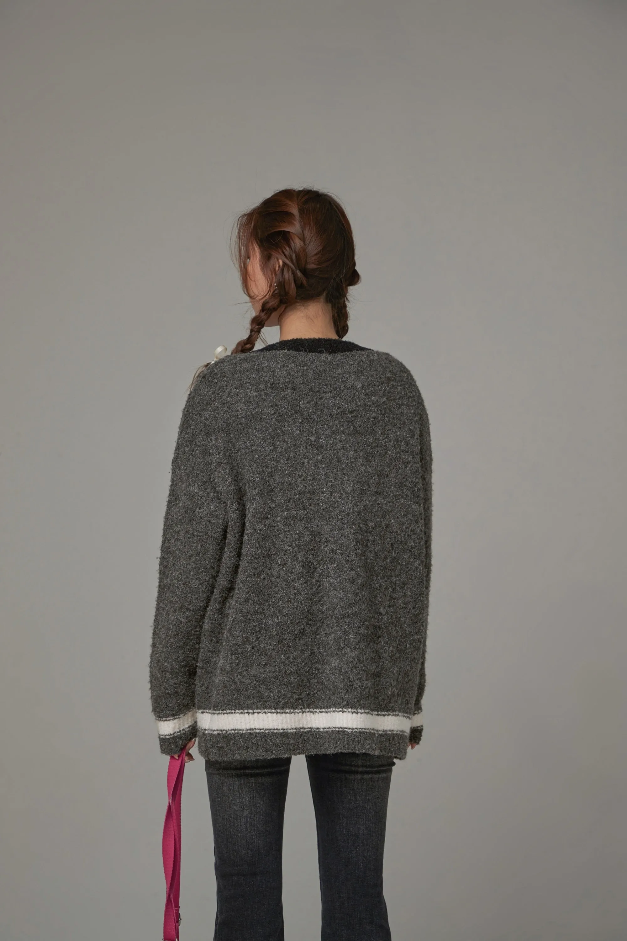 Line Varsity Knit Cardigan