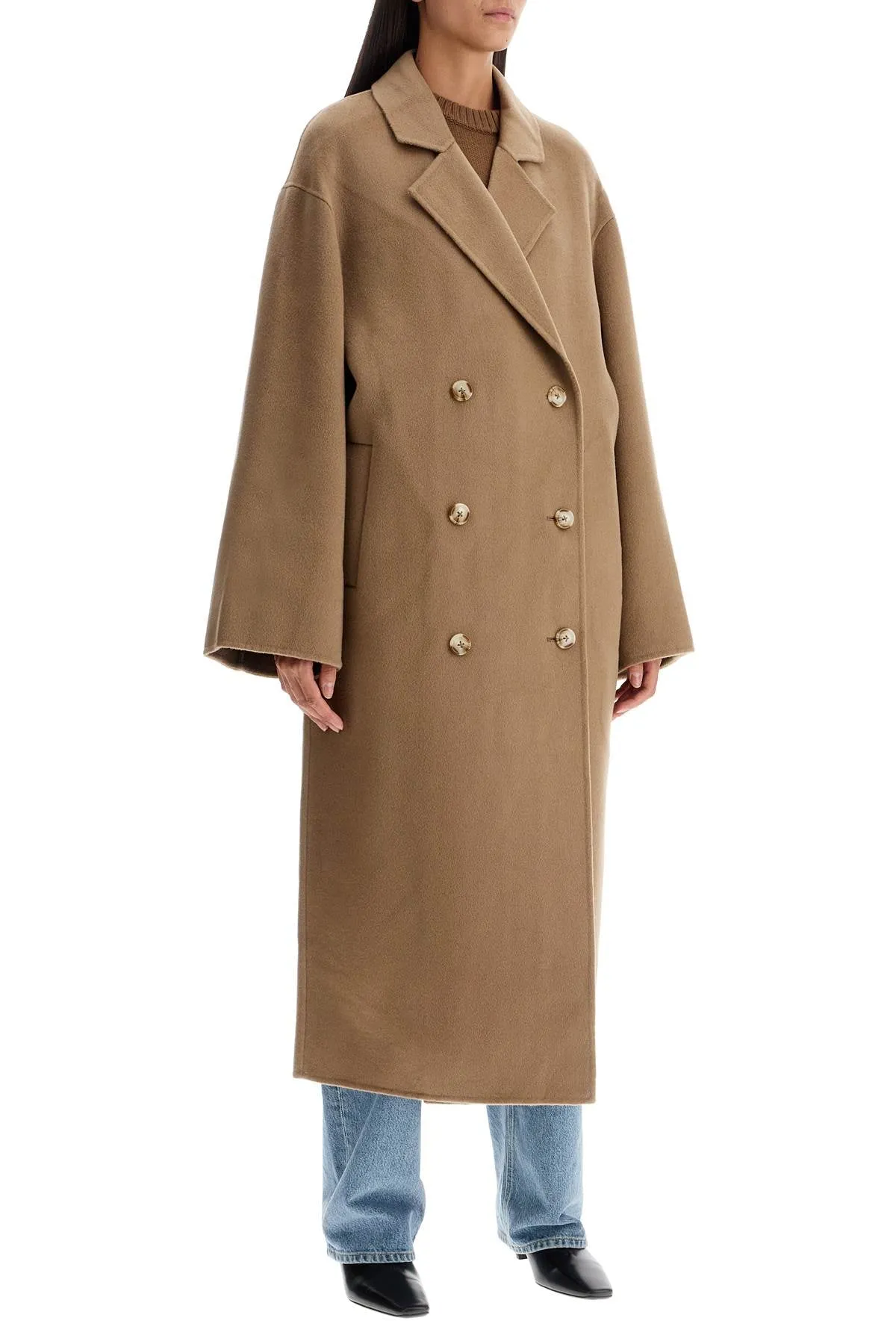 Loulou Studio Long Wool And Cashmere Coat Borne