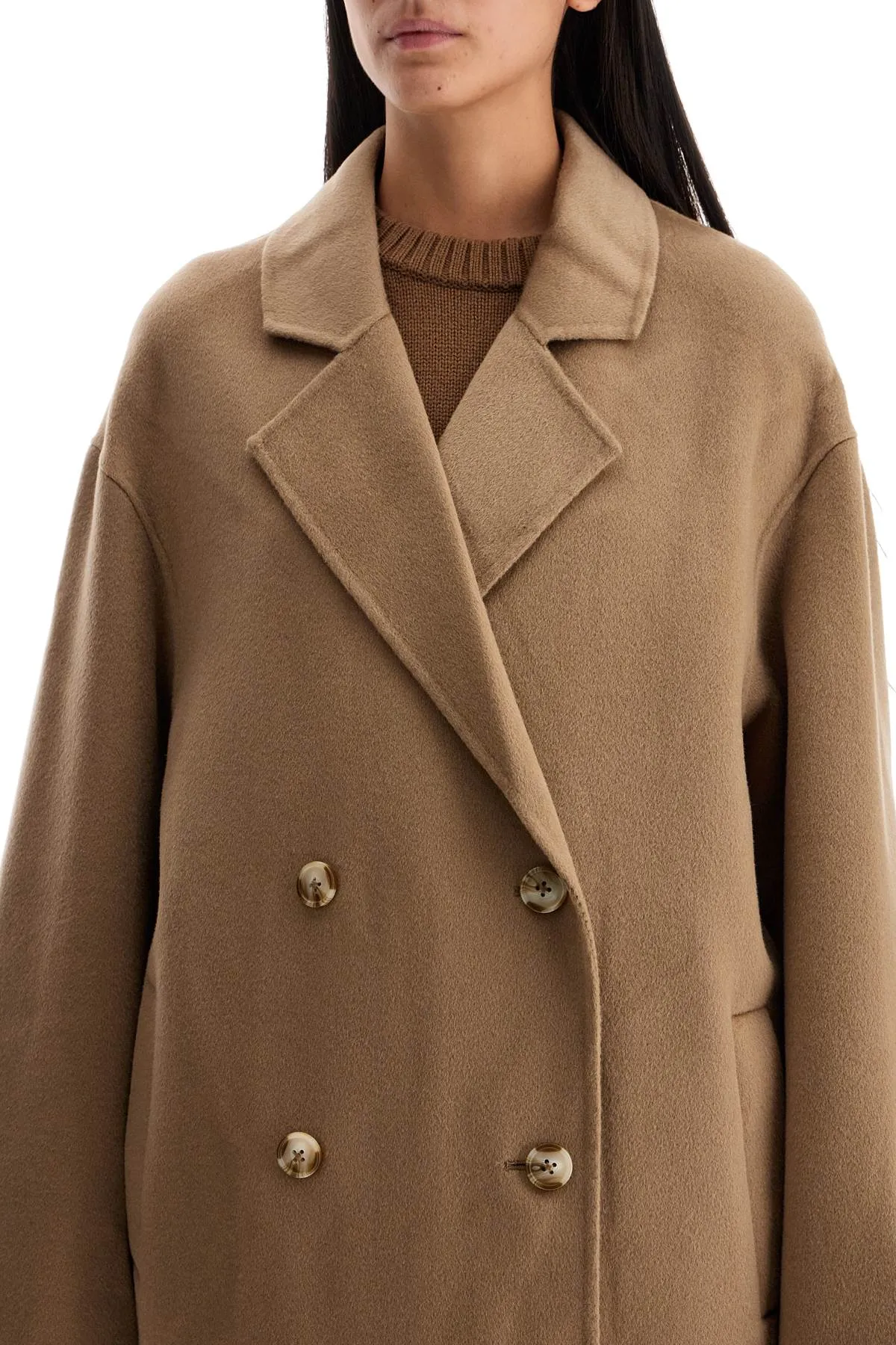 Loulou Studio Long Wool And Cashmere Coat Borne