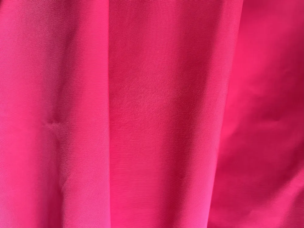 Matte Neon Lipstick Pink Polyester Taffeta (Made in Italy)