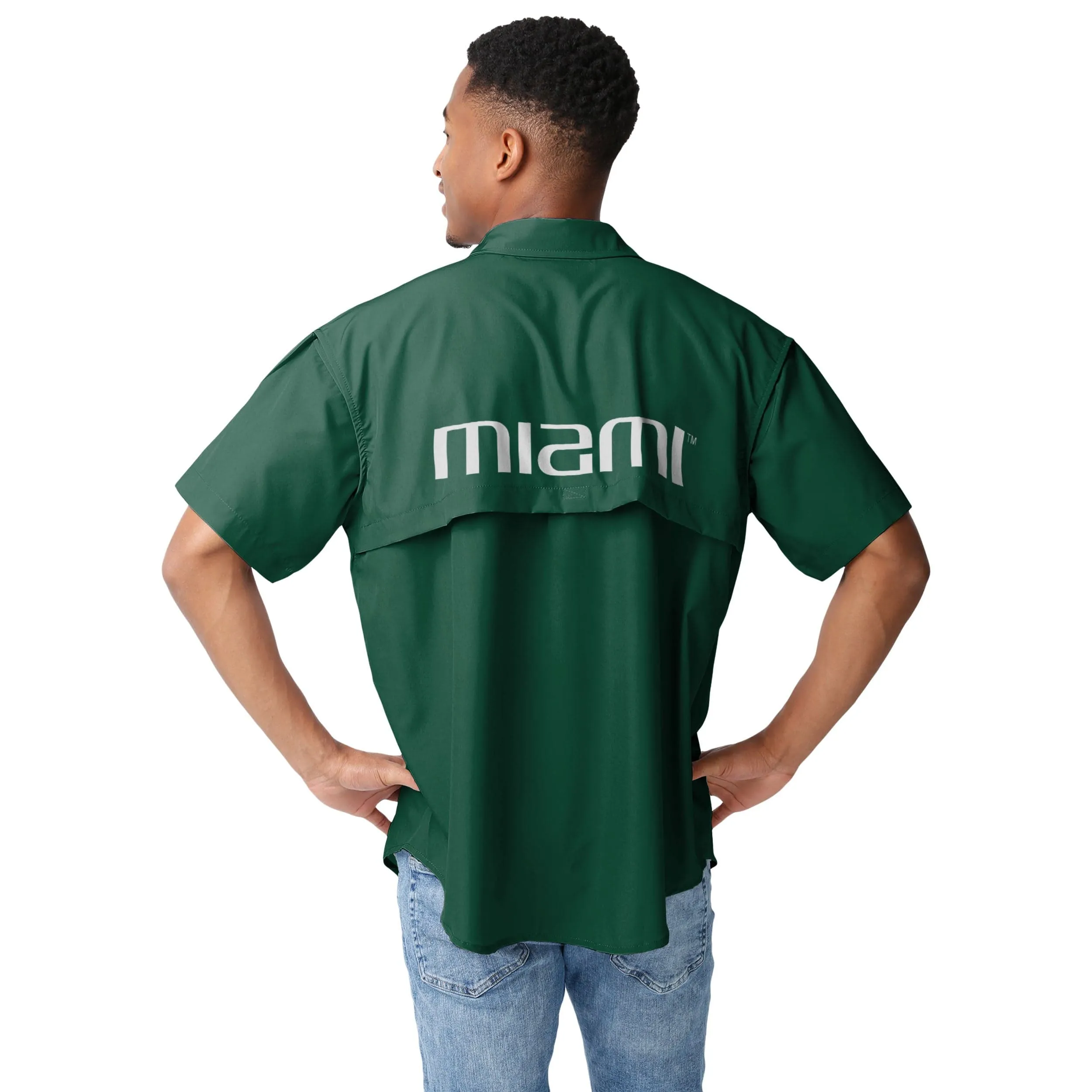 Miami Hurricanes NCAA Mens Gone Fishing Shirt