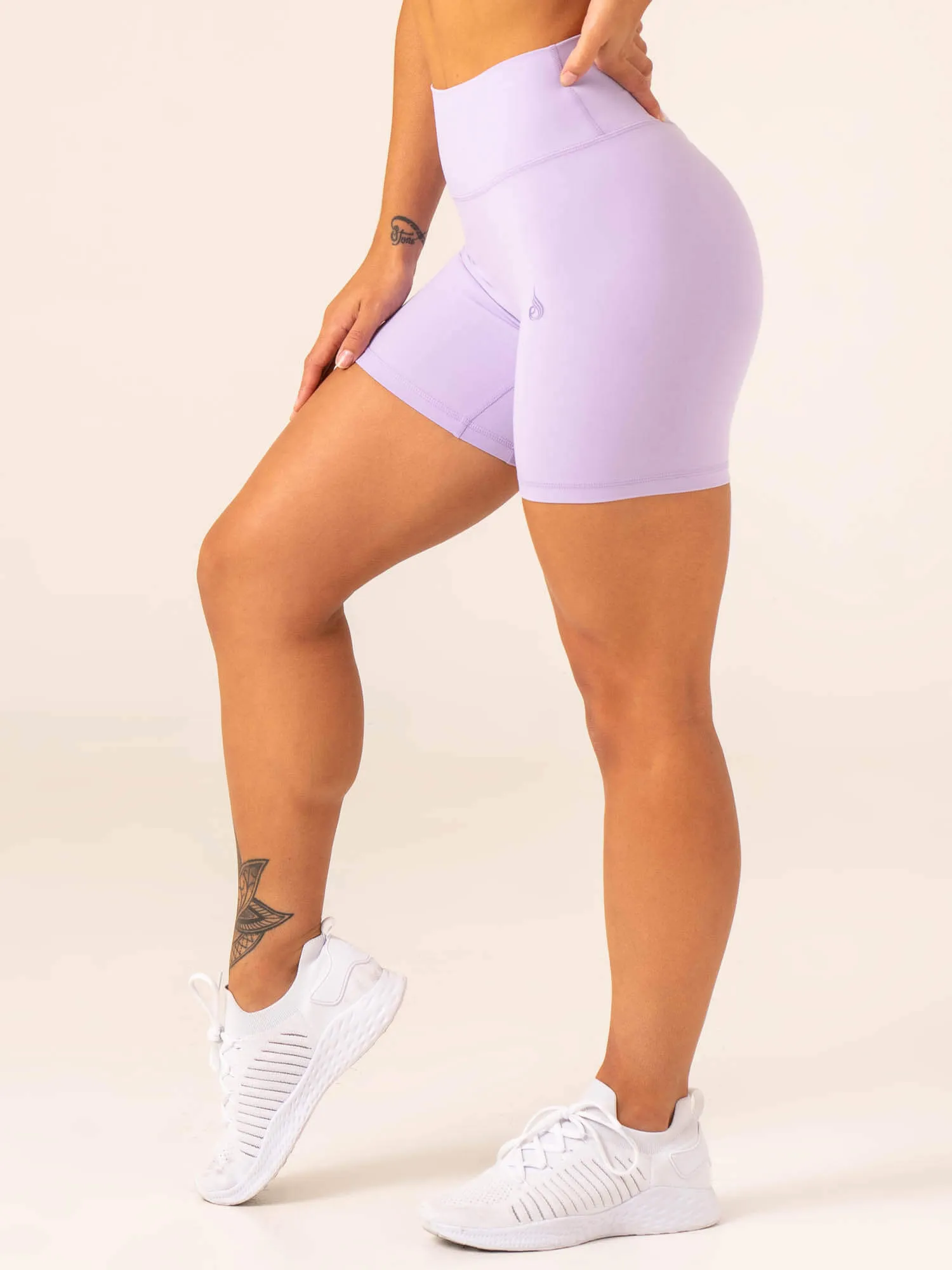 NKD High Waisted Scrunch Shorts - Lavender