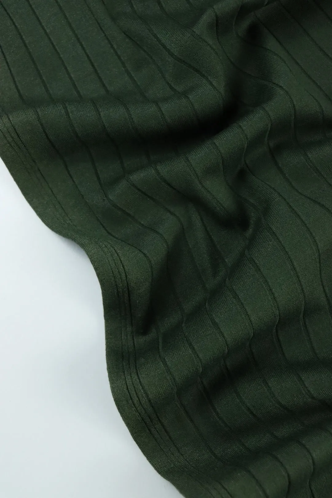 Olive Seville Wide Rib Knit