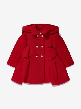 Patachou Girls Hooded Coat in Red