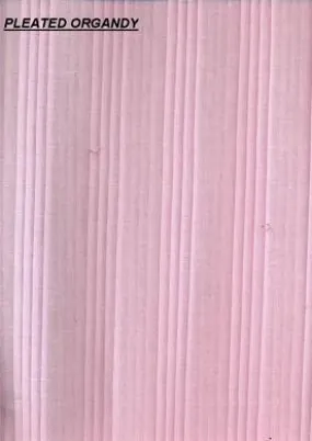 PINK 100% cotton organdy fabric 44&quot;-space pleated