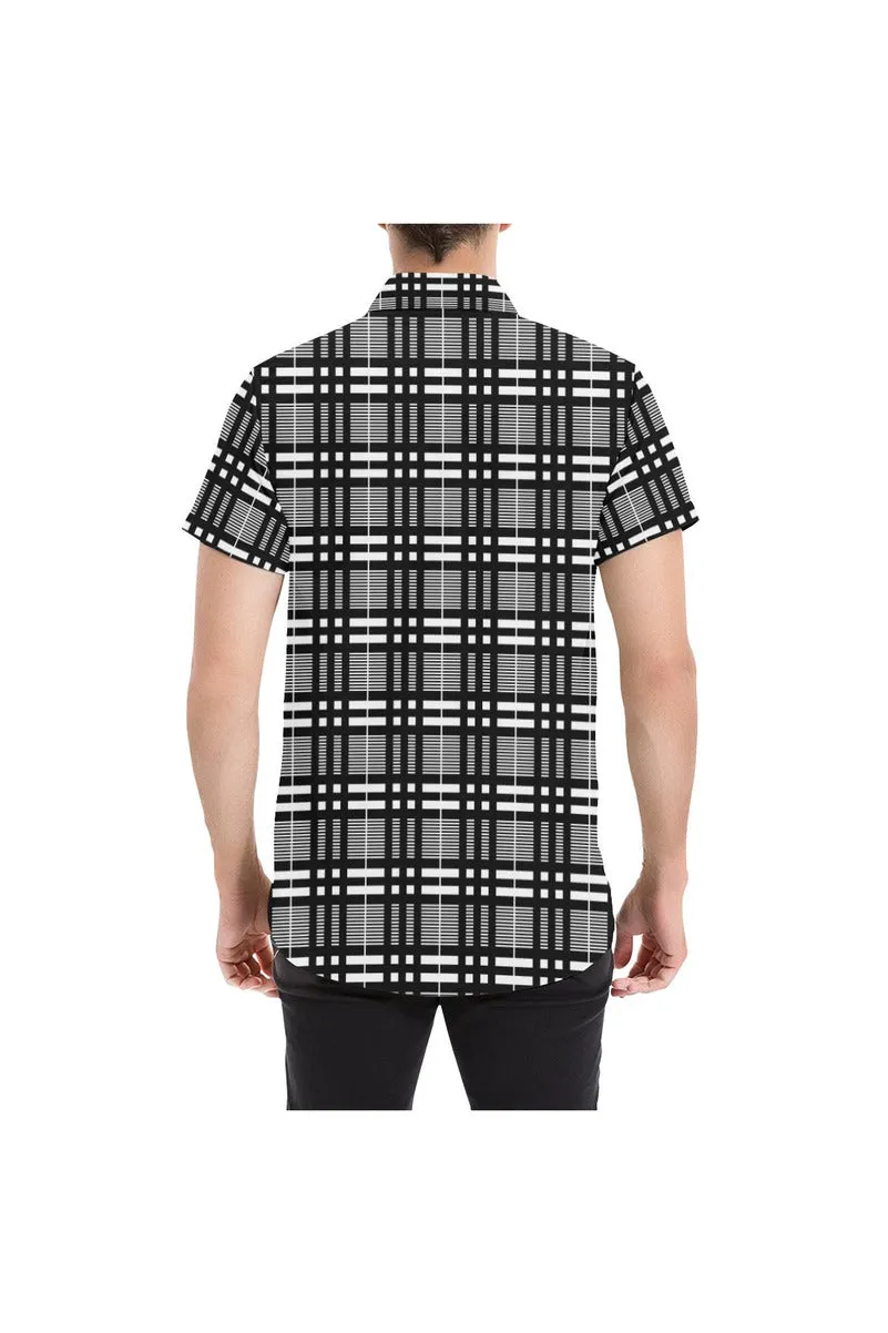 Plaid Player Men's All Over Print Short Sleeve Shirt