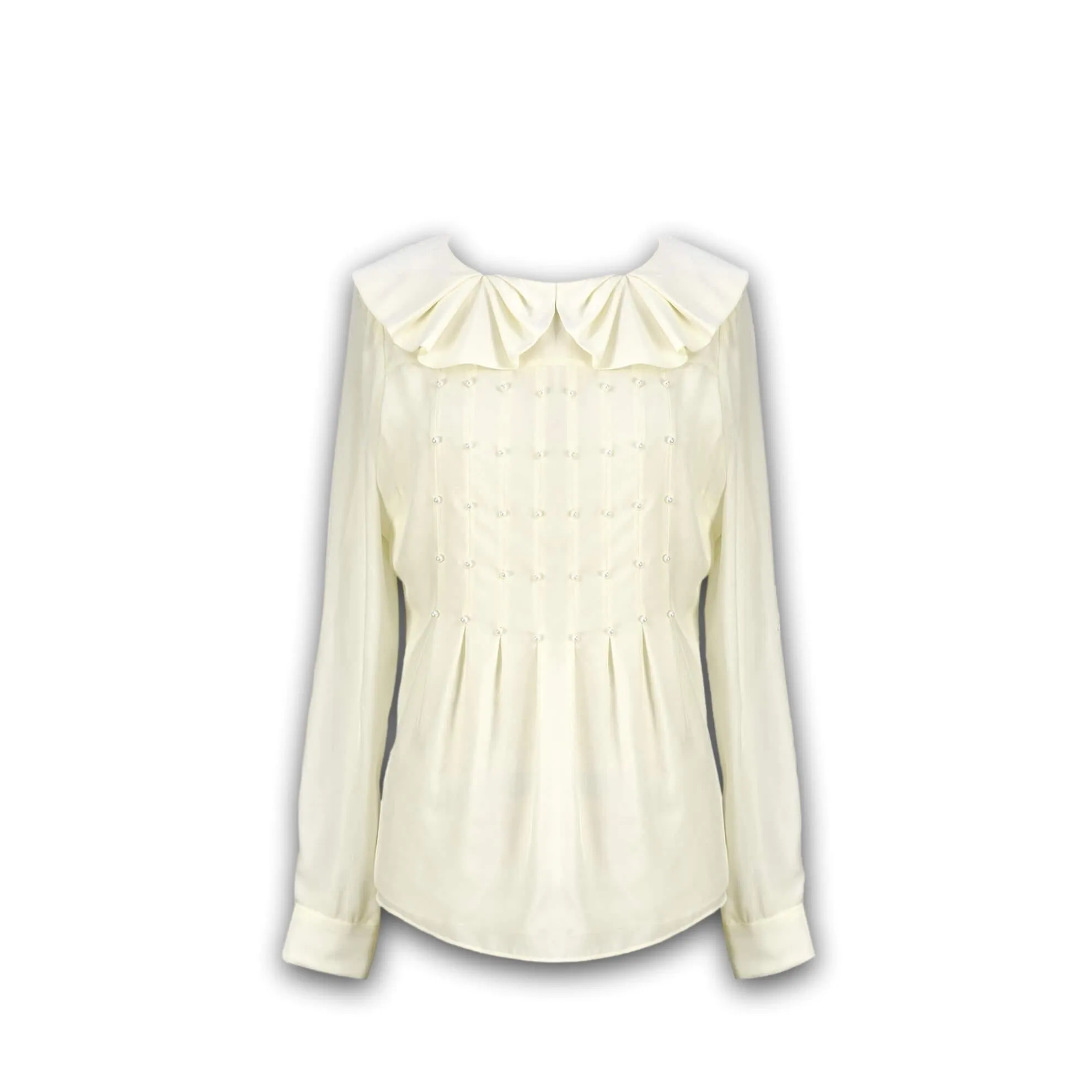 Pleated Collar Blouse