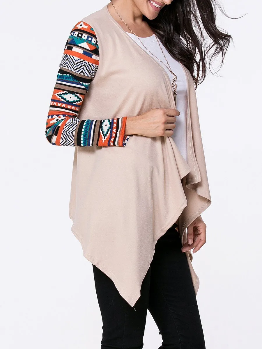 Printed  Long Sleeve Cardigans