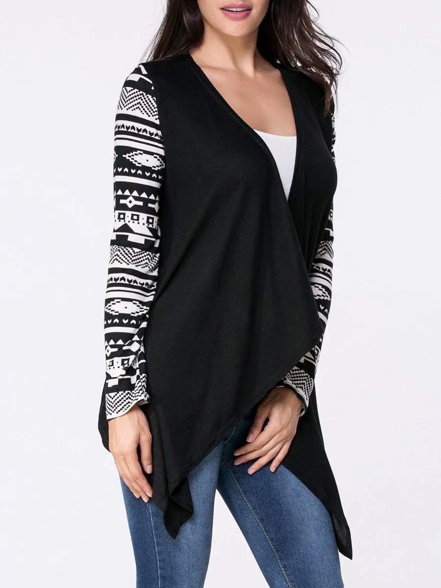 Printed  Long Sleeve Cardigans