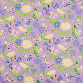 Printed Poplin - HULA-HOOP - 009 - Lilac