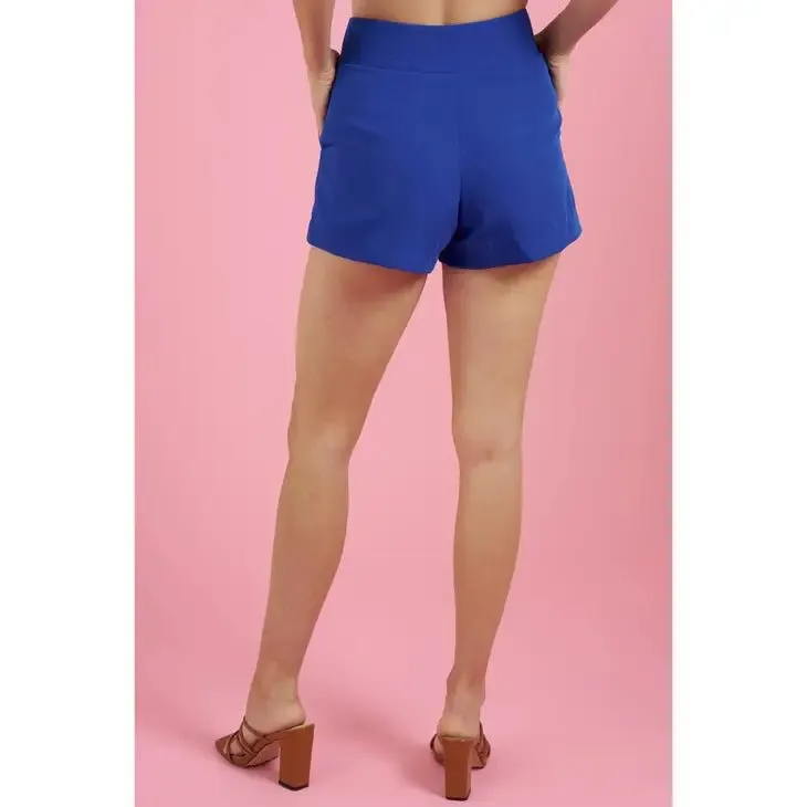 Royal Blue High Waist Shorts