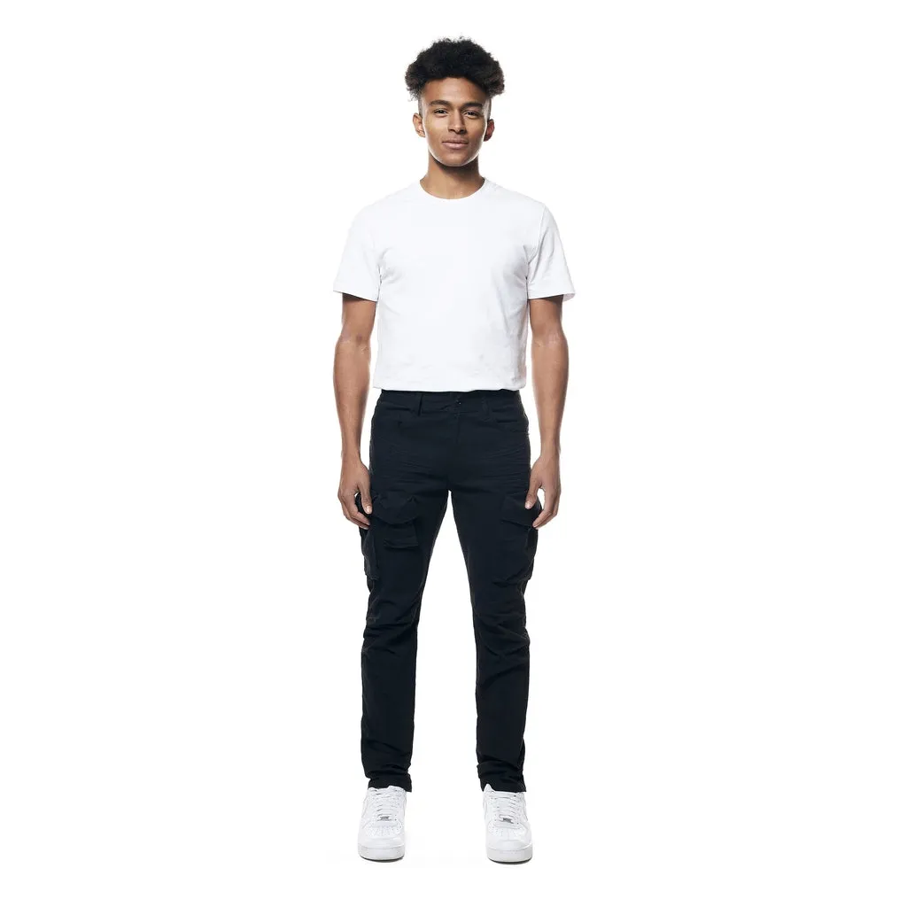 Slim Utility Twill Pants - Black