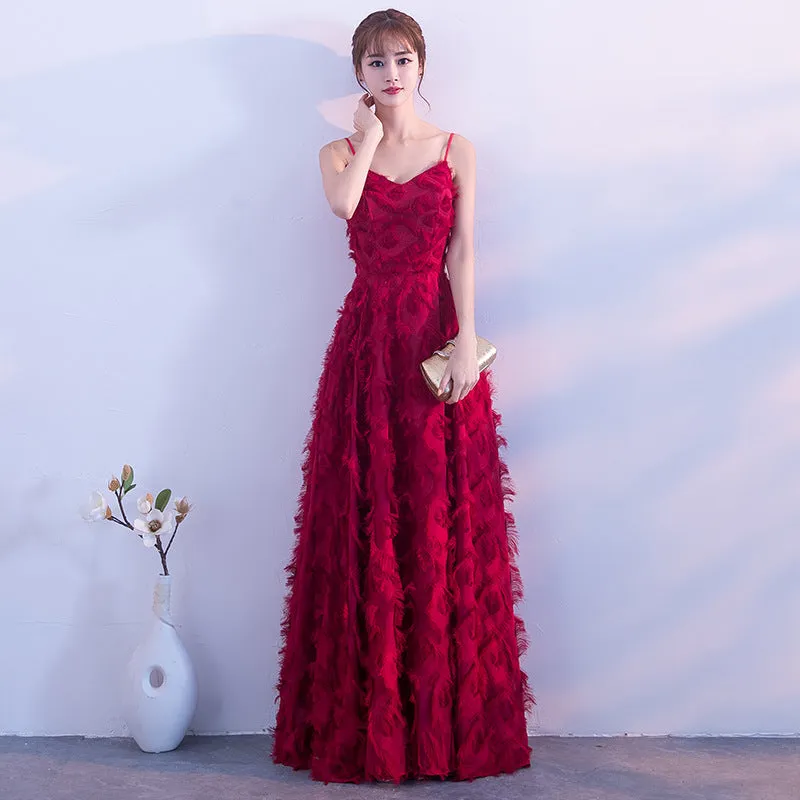 Spaghetti Strap Sweet Long Prom Dress Formal Evening Party Gown 196