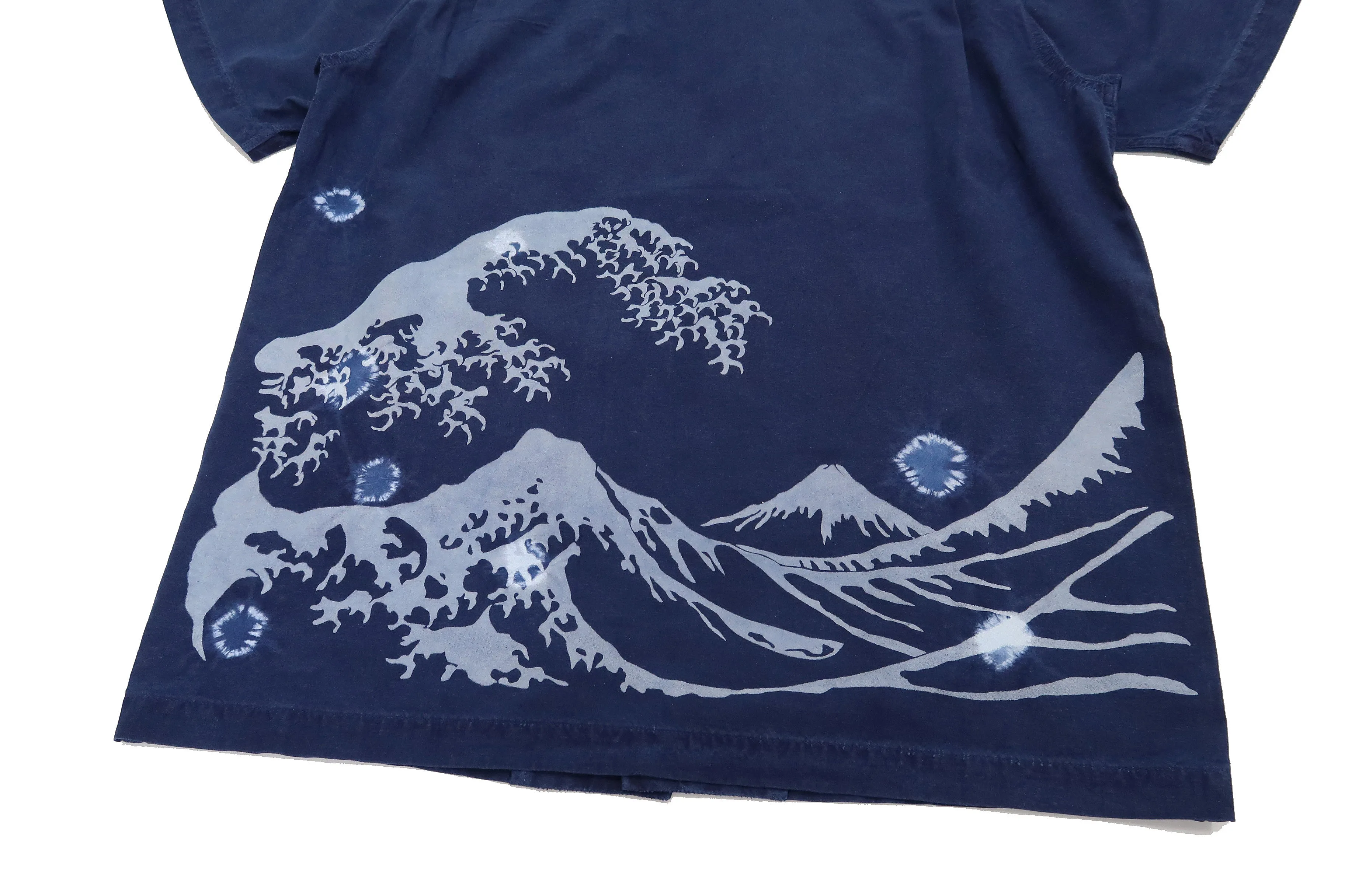 Studio D'artisan Indigo Short Sleeve Button-Up Shirt Men's Japanese Art Casual Shirt 5668