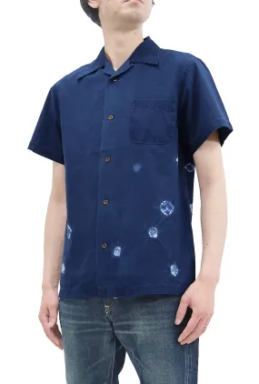 Studio D'artisan Indigo Short Sleeve Button-Up Shirt Men's Japanese Art Casual Shirt 5668