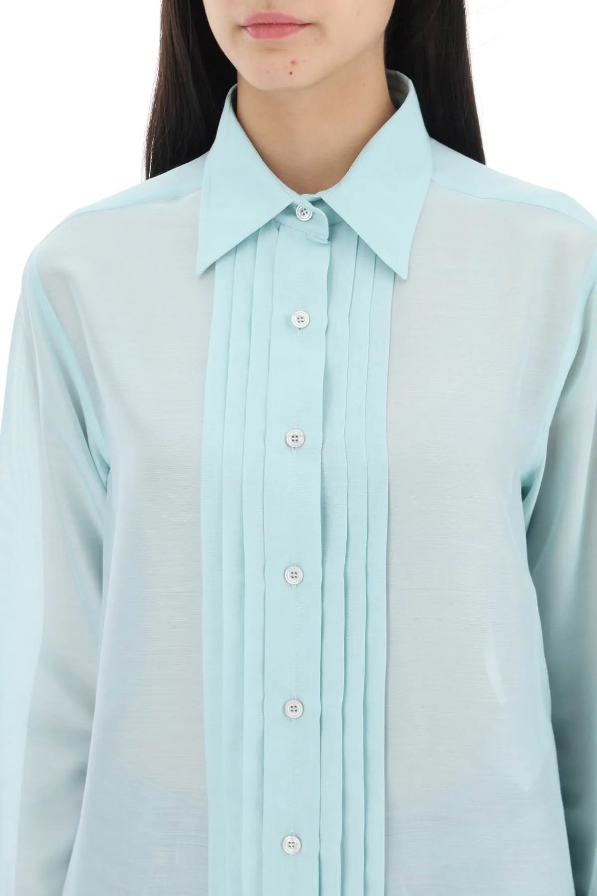 TOM FORD Camicia In Seta Con Plastron