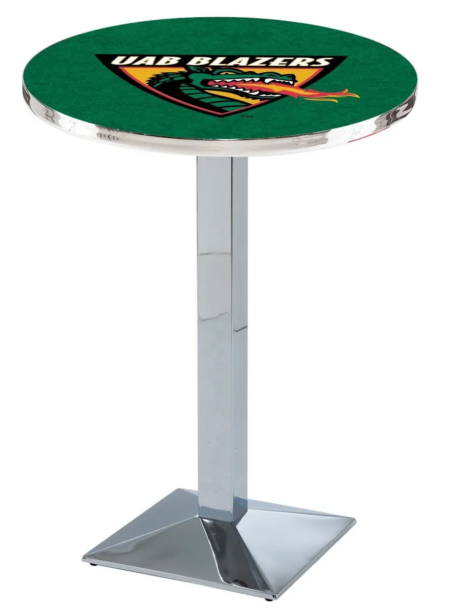 UAB Blazers Holland Bar Stool Co. Chrome Bar Pub Table