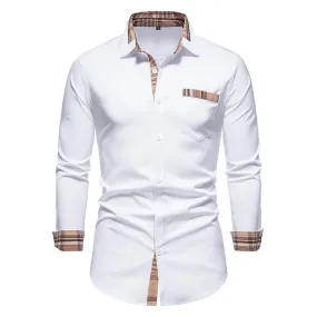 West Louis™ Designer Button Up Business Dress Shirt