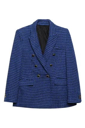 'Yanis' Double-Breasted Tweed Suit Jacket