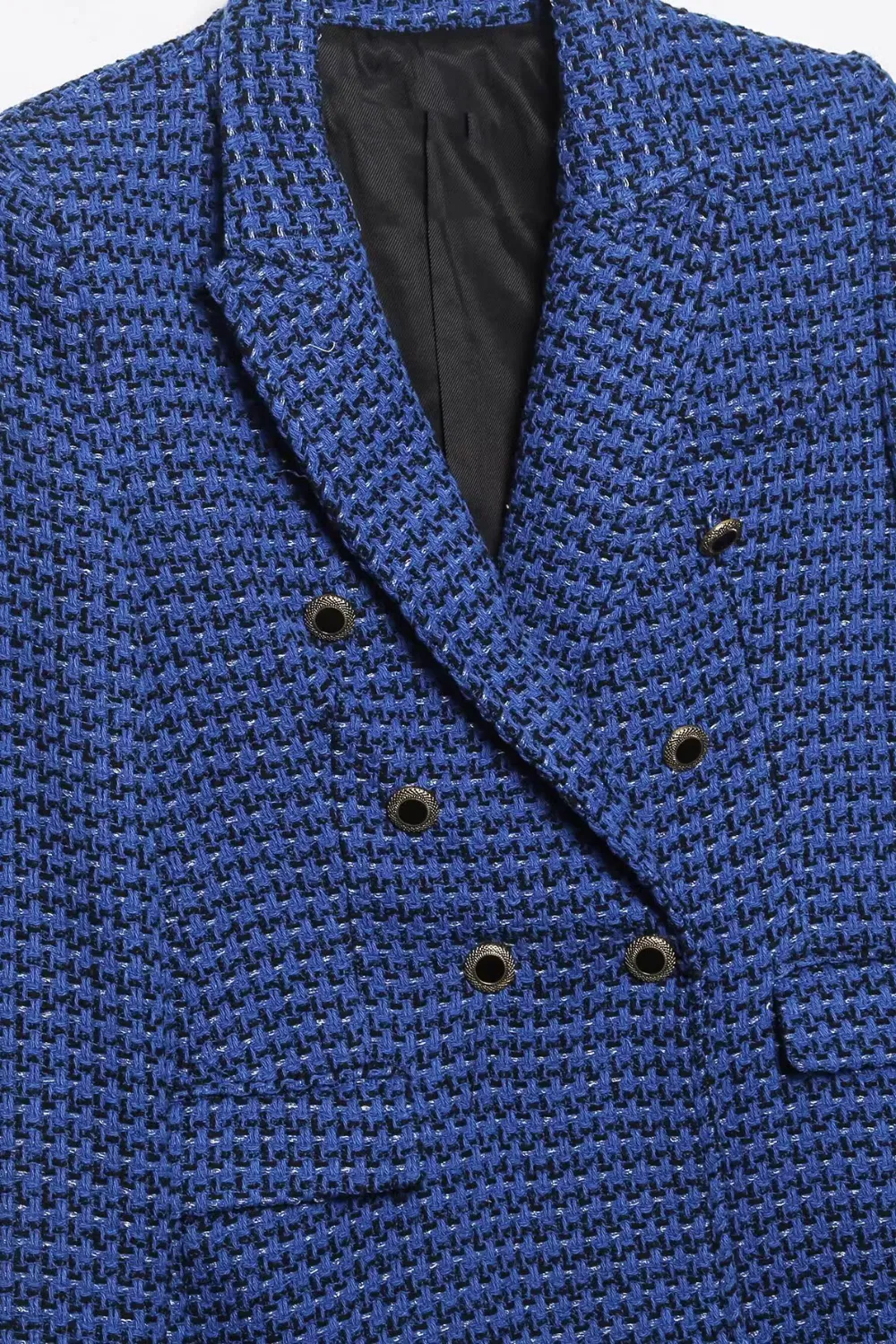 'Yanis' Double-Breasted Tweed Suit Jacket